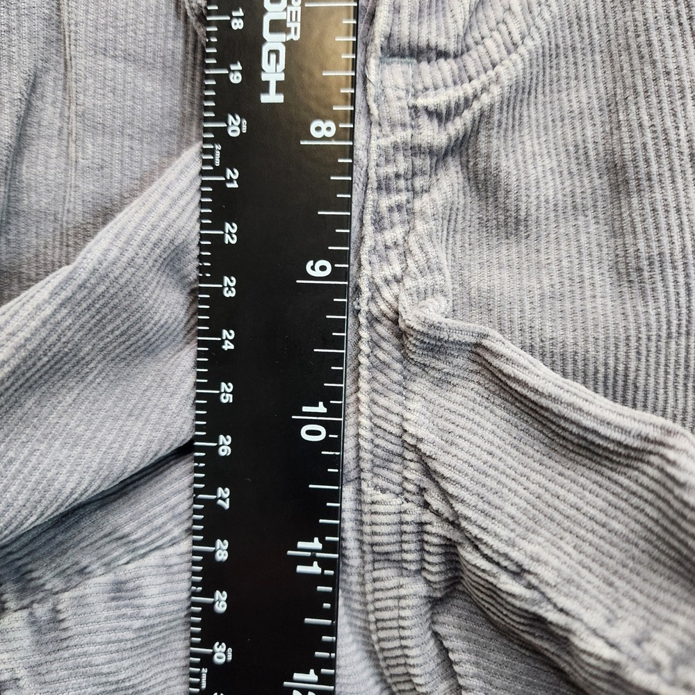Old Navy Blue Jeans Women's Gray Corduroy High Rise Retro Boho Shorts Size 10 - Picture 4 of 7